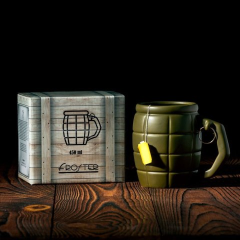 Zestaw Prezentowy dla Miłośnika militariów - termos pocisk, kubek granat Froster