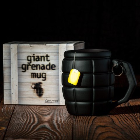 Gigantyczny Kubek Granat Czarny jak kufel do piwa Froster