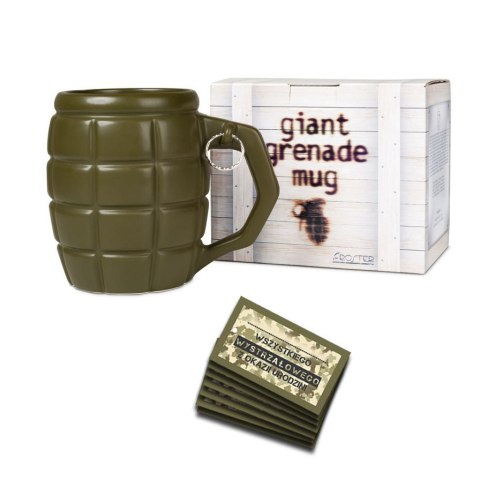 Gigantyczny Kubek Granat Zielony do piwa duży Froster