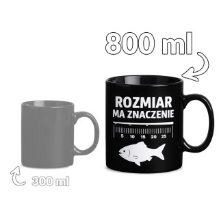Gigantyczny Kubek dla Wędkarza - Rozmiar ma znaczenie - Prezent dla Faceta Froster