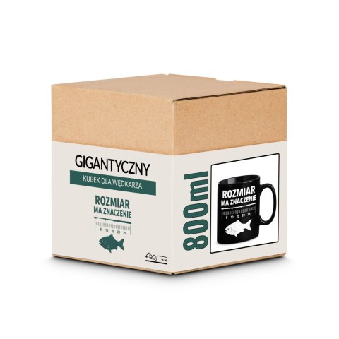 Gigantyczny Kubek dla Wędkarza - Rozmiar ma znaczenie - Prezent dla Faceta Froster