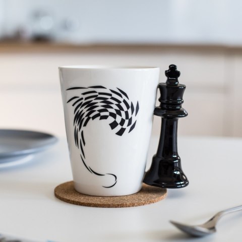 Kubek Szachy Król prezent dla Taty Dzień Ojca Froster