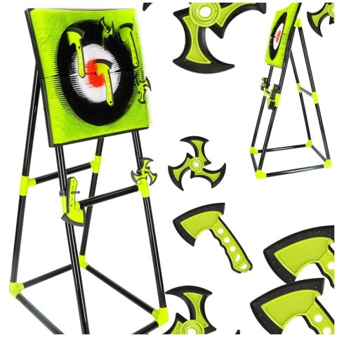 Tarcza dart silikonowa rzutki toporek gwiazdka akcesoria stojak zestaw XXL