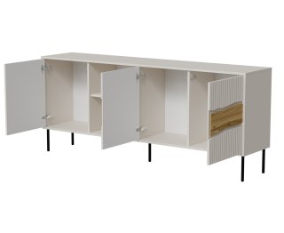 Komoda INSERTO 3D1W 190x40x80 kaszmir + LED