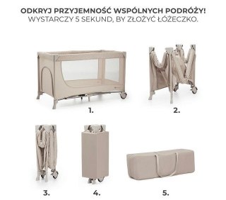 Kinderkraft Joy 2 łóżeczko turystyczne beżowy