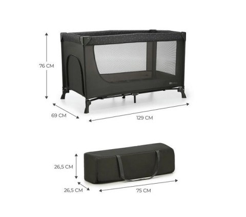 Kinderkraft Łóżeczko turystyczne JOY LIGHT GREY