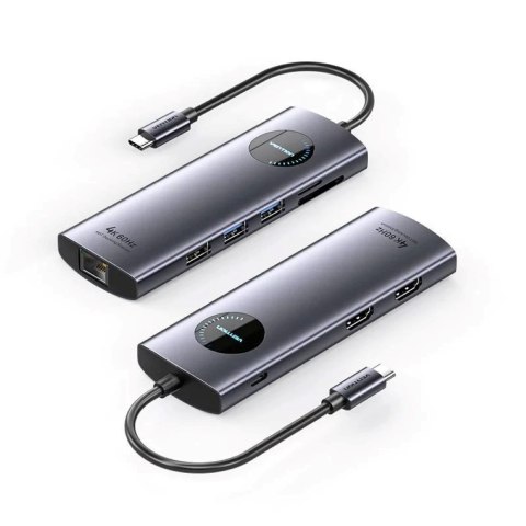Stacja dokująca Vention 9 w 1 MST USB-C 4K 100W PD 5Gbps
