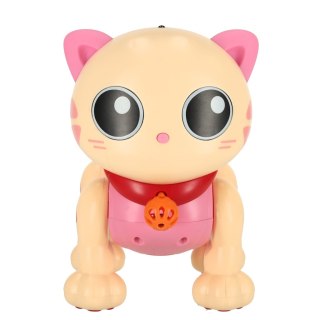 Kot kotek interaktywny zdalnie sterowany na pilota RC robot skacze różowy