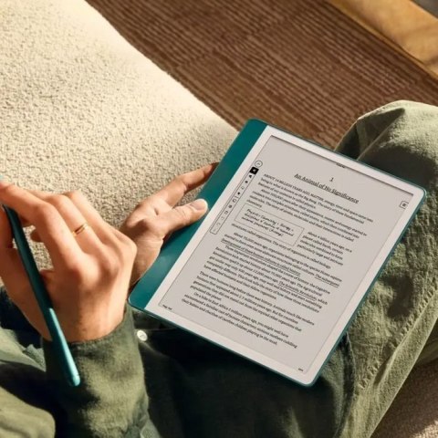 Ebook New Kindle Scribe - 2024 release 10.2" glare-free 64GB Wi-Fi (Without Lockscreen Ads) with Premium Pen Jade