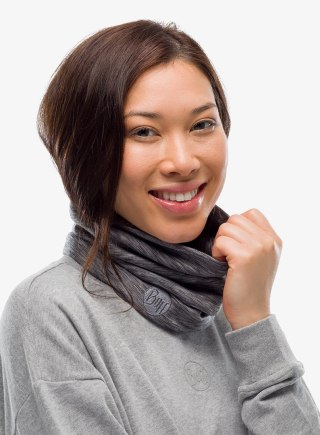 Chusta wielofunkcyjna Buff Merino Heavyweight, multistripes fog grey