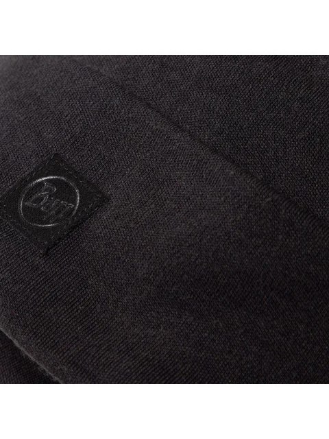 Czapka Buff Merino Heavyweight, solid black