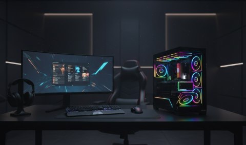 MODECOM OBUDOWA VOLCANO STELLAR PLUS ARGB MIDI 5F BLACK