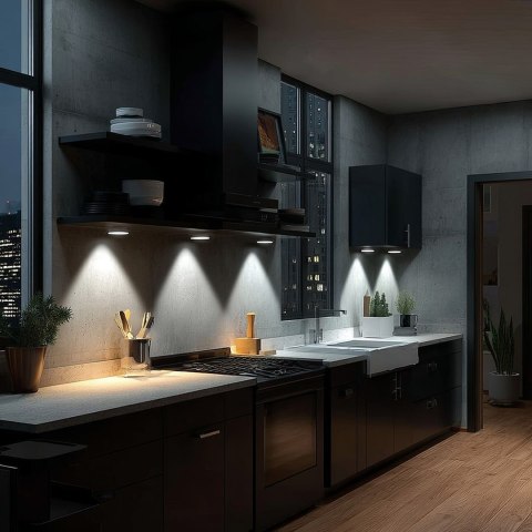 MACLEAN 6X LAMPKA LED NA BATERIE BEZPRZEWODOWA Z PILOTEM MCE165