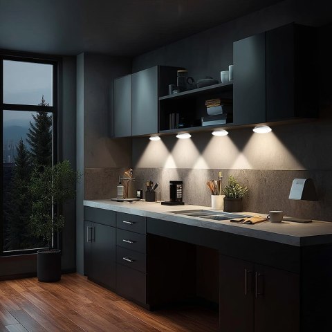 MACLEAN 6X LAMPKA LED NA BATERIE BEZPRZEWODOWA Z PILOTEM MCE165