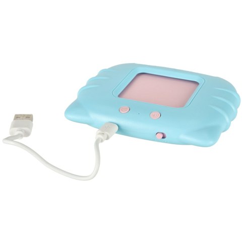 Nauka języka angielskiego czytnik kart do nauki słówek fiszki niebieski