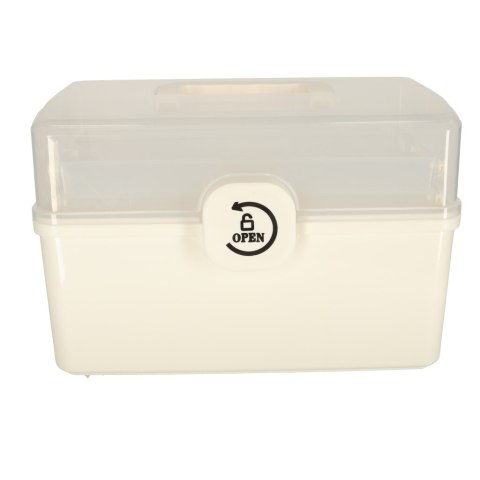 Organizer na leki pojemnik pudełko kasetka apteczka duży XXL na zamek skrzynka 34x19x22,5cm