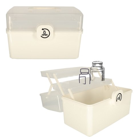 Organizer na leki pojemnik pudełko kasetka apteczka duży XXL na zamek skrzynka 34x19x22,5cm