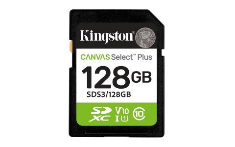 KINGSTON SDXC 128GB Canvas Select Plus Gen3 150MB/s