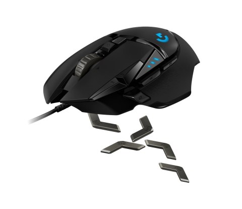 Mysz Logitech G502 Hero 910-005470 (optyczna; 16000 DPI; kolor czarny)