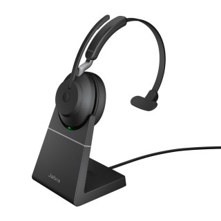 Słuchawki nauszne bezprzewodowe Jabra Evolve2 65 UC Mono USB-A + stand