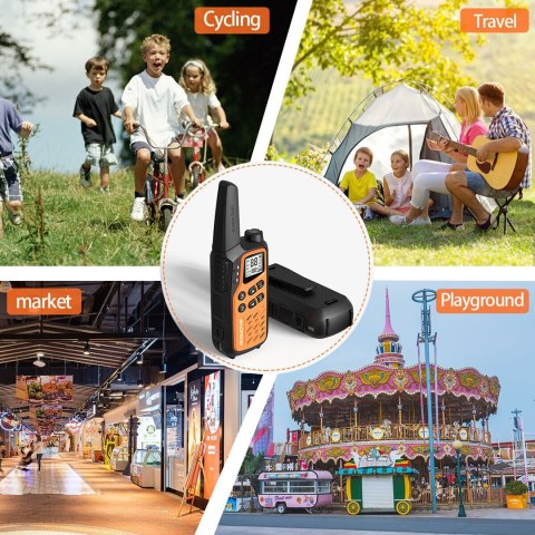 Krótkofalówka Baofeng BF-T25E pomarańczowa, 2 sztuki