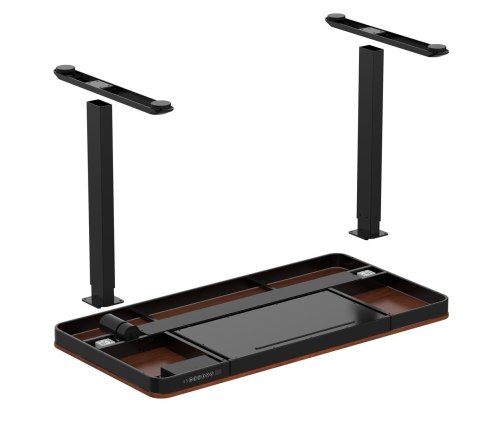 Bieżnia Urevo U1 Smart Walkingpad + Biurko regulowane elektrycznie TUCKANO czarny/orzech