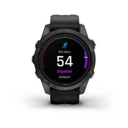 Zegarek sportowy Garmin EPIX PRO (Gen 2) AMOLED 42mm Sapphire Titanium/Szary