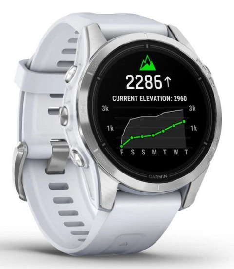 Zegarek sportowy Garmin Epix PRO (Gen 2) AMOLED 42mm SS Whitestone/Srebrny
