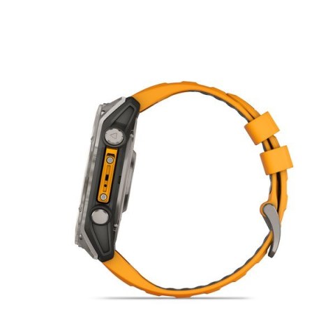 Zegarek sportowy Garmin Fenix 8 AMOLED 51mm Sapphire Titanium Spark Orange/Pomarańczowy