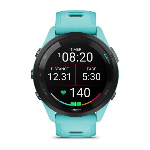 Zegarek sportowy Garmin Forerunner 265 AMOLED 46mm Błękitny