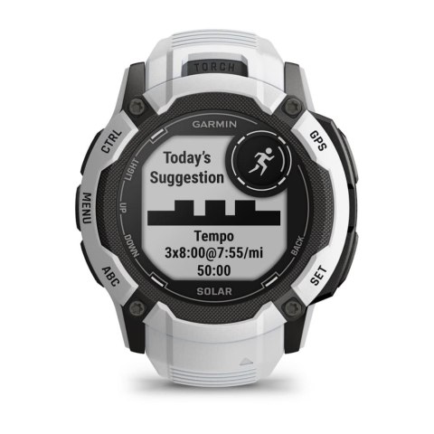 Zegarek sportowy Garmin Instinct 2X Solar 50mm Biały