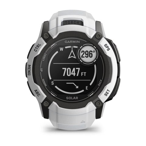 Zegarek sportowy Garmin Instinct 2X Solar 50mm Biały