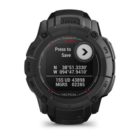 Zegarek sportowy Garmin Instinct 2X Solar Tactical Edition 50mm Czarny