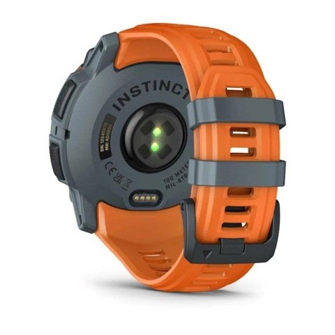 Zegarek sportowy Garmin Instinct 3 Solar Twilight Solstice 50mm Pomarańczowy