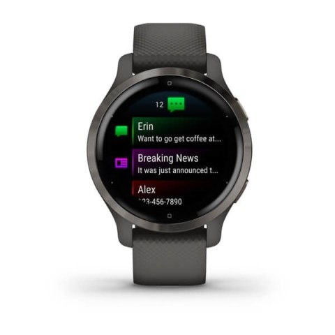 Zegarek sportowy Garmin Venu 2S AMOLED 40mm Grafitowy