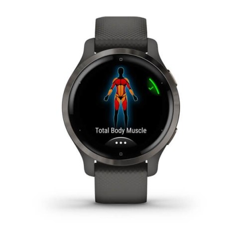 Zegarek sportowy Garmin Venu 2S AMOLED 40mm Grafitowy
