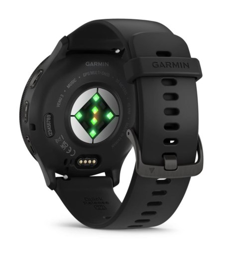 Zegarek sportowy Garmin Venu 3 AMOLED 45mm, czarny