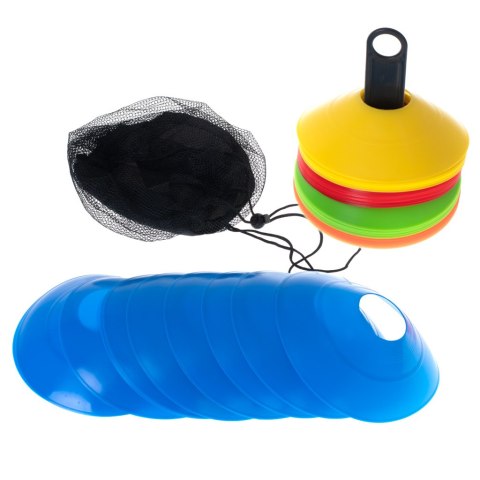 Pachołki treningowe piłkarskie do piłki nożnej elastyczne zestaw 50 sztuk