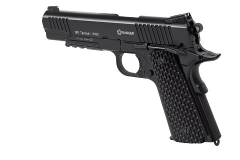 Wiatrówka pistolet RANGER 1911 Tactical KWC kal. 4,5 BBs BLOW BACK 17 strz. FULL METAL CO2 (AAKCMB770AZB)