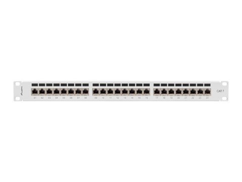 LANBERG PATCH PANEL 24 PORT 1U 19" KAT.7 FTP SZARY PPS7-1024-S