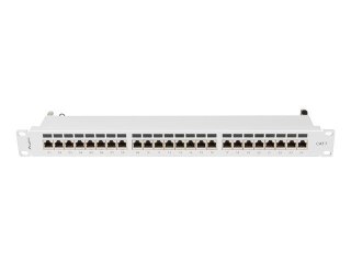 LANBERG PATCH PANEL 24 PORT 1U 19" KAT.7 FTP SZARY PPS7-1024-S
