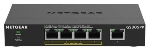Switch Netgear GS305PP-300EUS 5p PoE 120W (PoE+: 4p) Unmanaged Gigabit