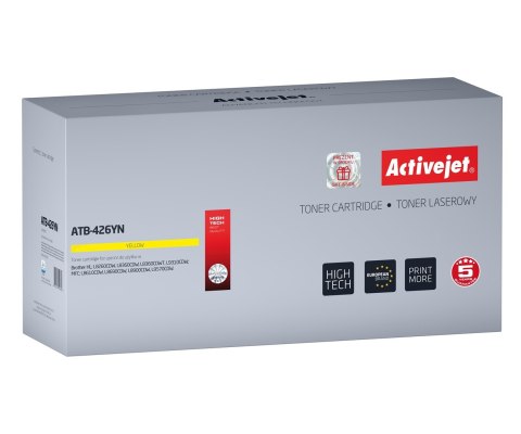 Activejet ATB-426YN Toner (zamiennik Brother TN-426Y; Supreme; 6500 stron; żółty)