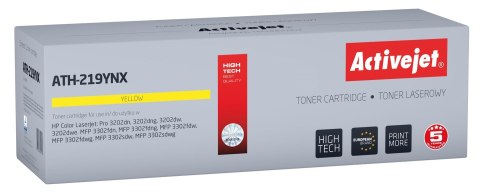 Activejet ATH-219YNX Toner (zamiennik HP 219X W2192X; Supreme; 2500 stron; żółty) z chipem
