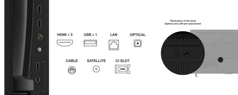 Telewizor TCL 65P69K LED 65'' 4K Ultra HD Google TV Dolby Atmos DVB-T2 Czarny