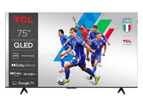 Telewizor TCL 75T69C QLED 75" 4K Ultra HD Google TV Dolby Atmos DVB-T2 Metaliczny