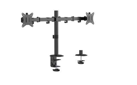 GEMBIRD BIURKOWE REGULOWANE RAMIĘ/UCHWYT NA 2 MONITORY 17-32, 100X100MM, DO 9KG