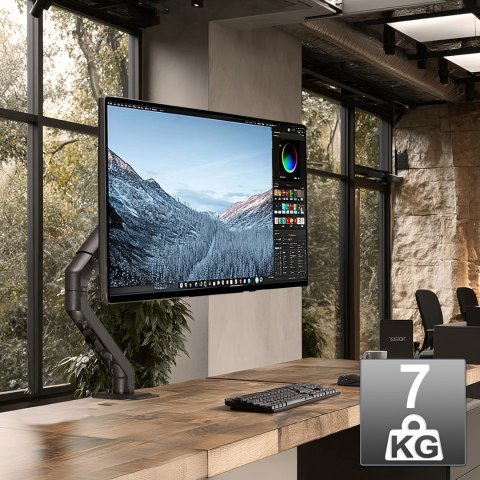 MACLEAN UCHWYT REGULOWANY DO MONITORA ZE SPRĘŻYNĄ GAZOWĄ MC-906