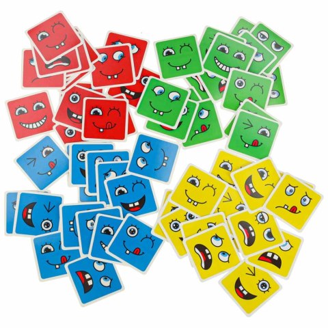 Klocki kreatywne montessori wyzwania zmieniające twarz emocje