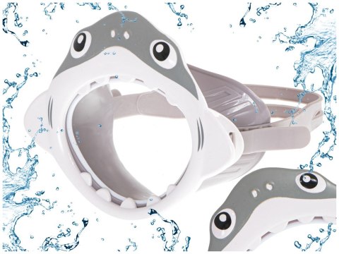 Maska do nurkowania gogle dla dzieci na oczy i nos rekin